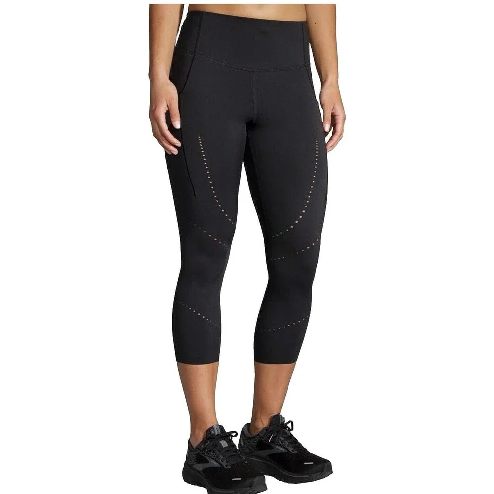 Brooks Method 3/4 Tight Women's Running Color Black Size XS New - Picture 1 of 16